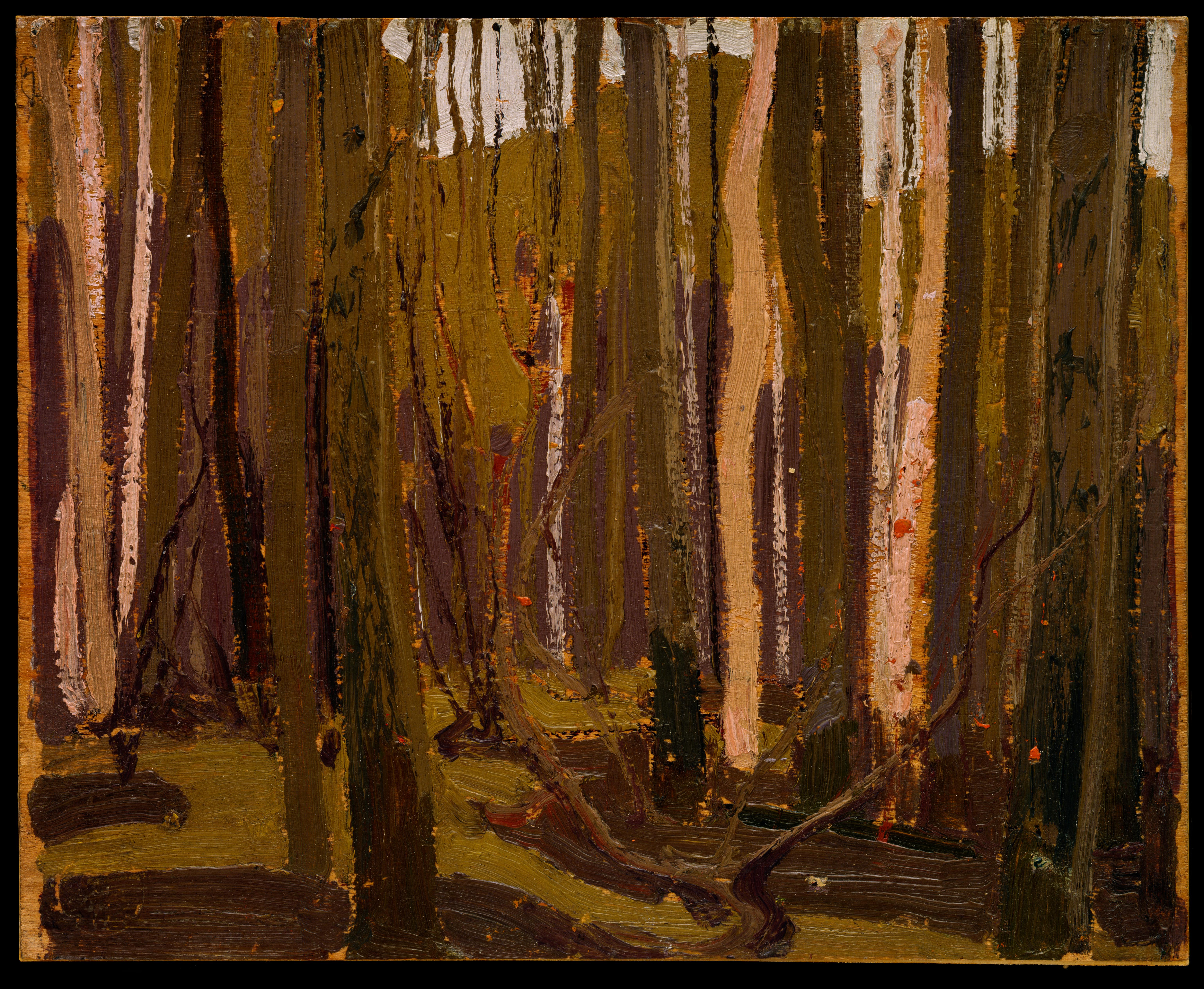 Wood Interior, Fall 1916 (1916.156) Catalogue entry Tom Thomson